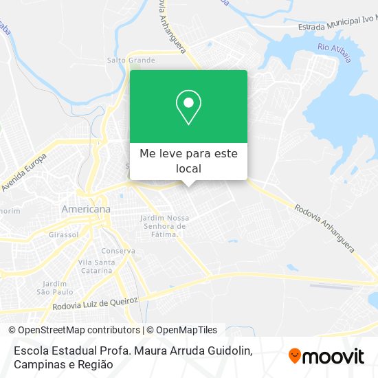 Escola Estadual Profa. Maura Arruda Guidolin mapa