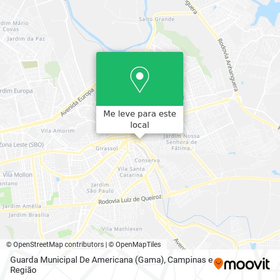 Guarda Municipal De Americana (Gama) mapa