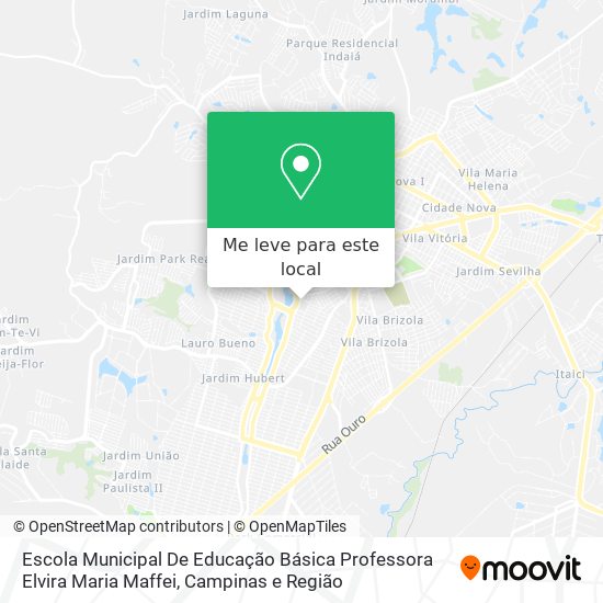 Escola Municipal De Educação Básica Professora Elvira Maria Maffei mapa