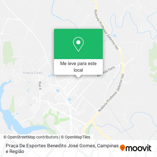 Praça De Esportes Benedito José Gomes mapa