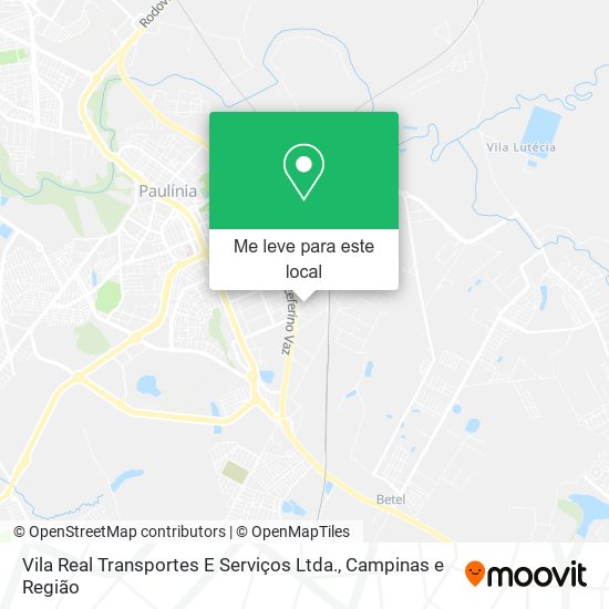 Vila Real Transportes E Serviços Ltda. mapa