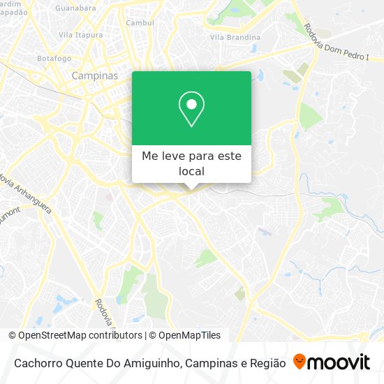 Cachorro Quente Do Amiguinho mapa