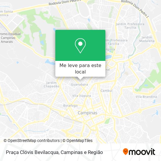 Praça Clóvis Bevilacqua mapa