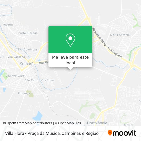 Villa Flora - Praça da Música mapa