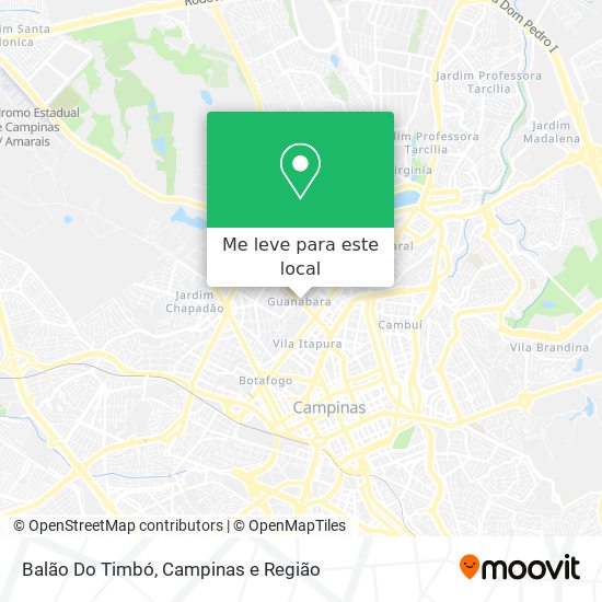 Balão Do Timbó mapa