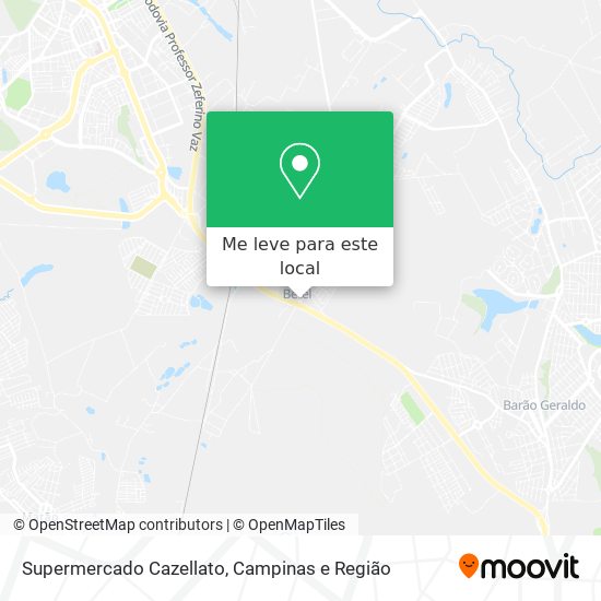 Supermercado Cazellato mapa