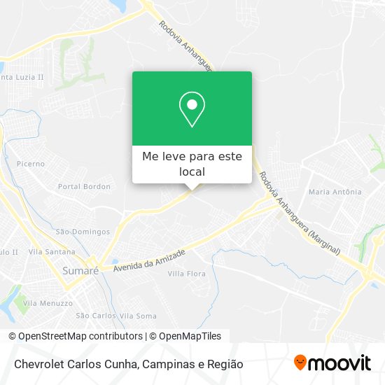 Chevrolet Carlos Cunha mapa