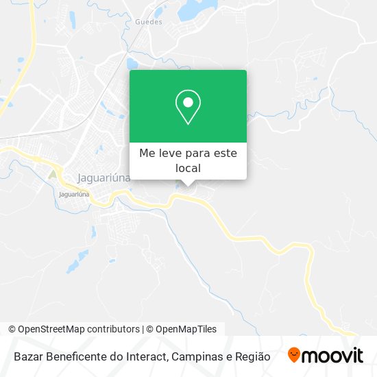 Bazar Beneficente do Interact mapa