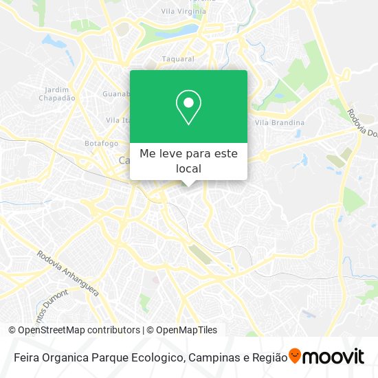Feira Organica Parque Ecologico mapa