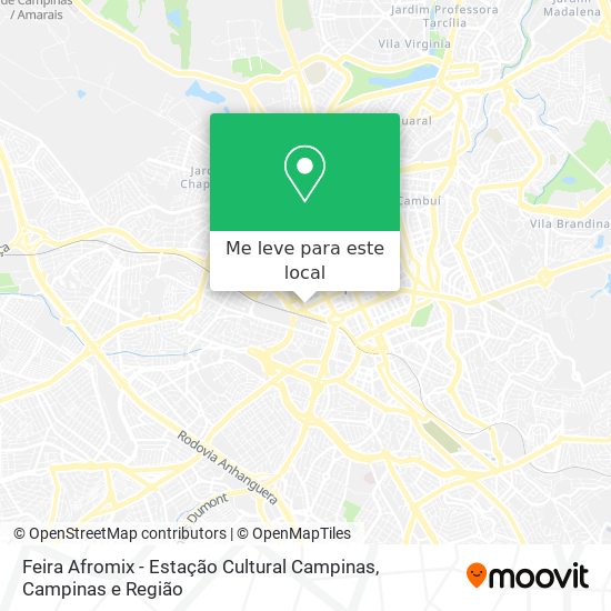 Feira Afromix - Estação Cultural Campinas mapa