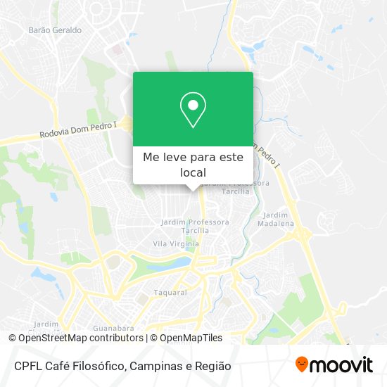CPFL Café Filosófico mapa