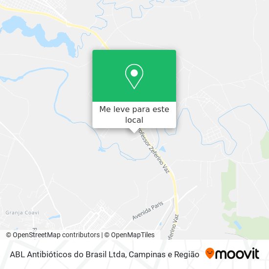 ABL Antibióticos do Brasil Ltda mapa