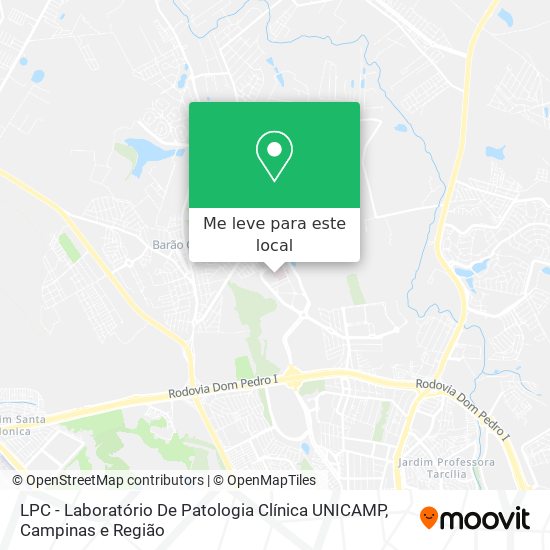 LPC - Laboratório De Patologia Clínica UNICAMP mapa
