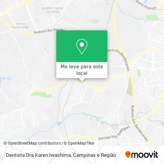 Dentista Dra Karen Iwashima mapa