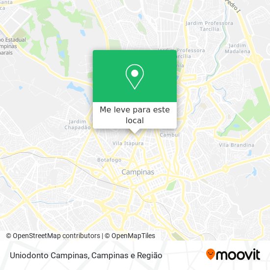 Uniodonto Campinas mapa