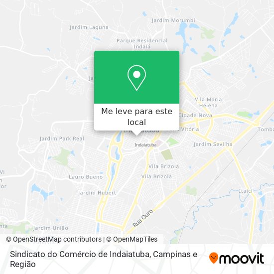 Sindicato do Comércio de Indaiatuba mapa
