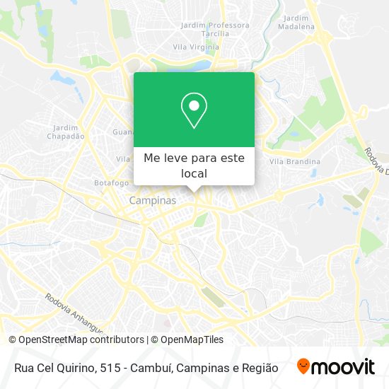 Rua Cel Quirino, 515 - Cambuí mapa