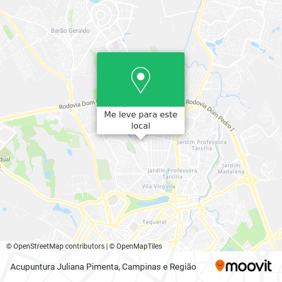 Acupuntura Juliana Pimenta mapa