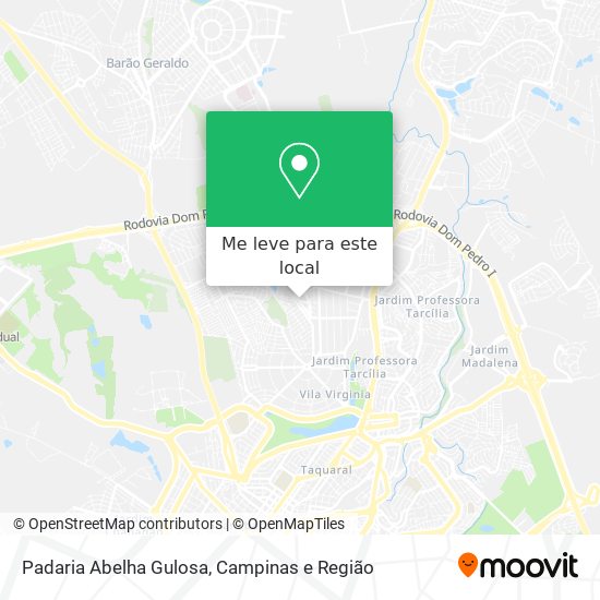 Padaria Abelha Gulosa mapa