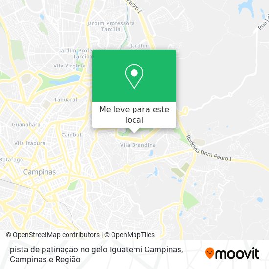 pista de patinação no gelo Iguatemi Campinas mapa