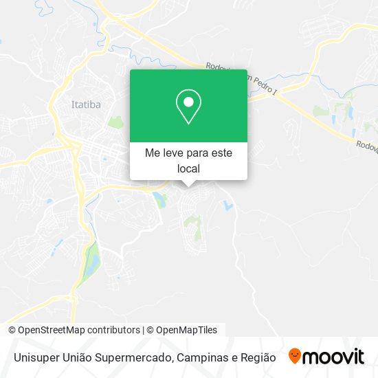 Unisuper União Supermercado mapa