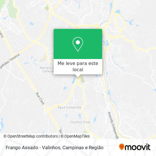 Frango Assado - Valinhos mapa