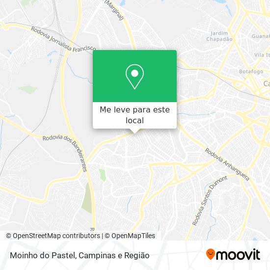 Moinho do Pastel mapa