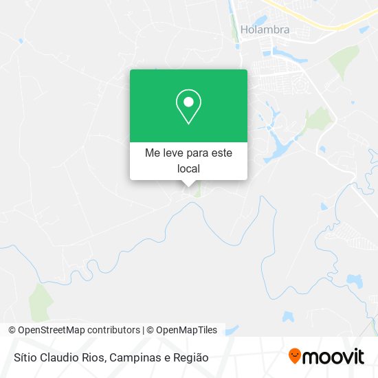 Sítio Claudio Rios mapa