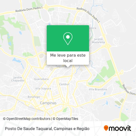 Posto De Saude Taquaral mapa