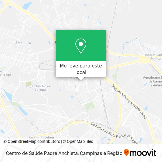 Centro de Saúde Padre Anchieta mapa