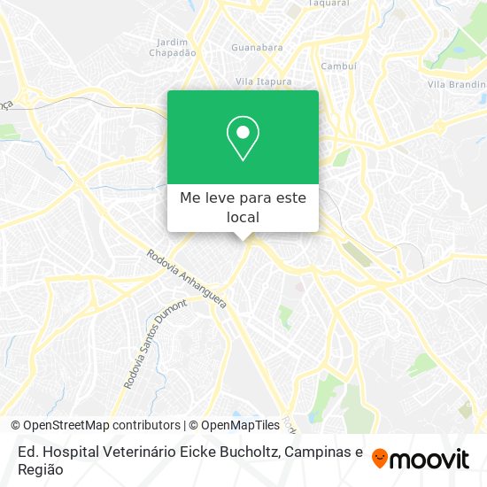 Ed. Hospital Veterinário Eicke Bucholtz mapa