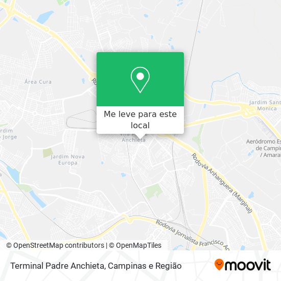 Terminal Padre Anchieta mapa