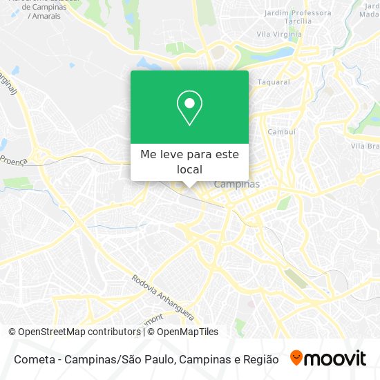 Cometa - Campinas/São Paulo mapa