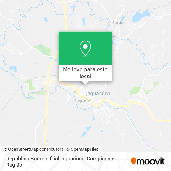 Republica Boemia filial jaguariuna mapa