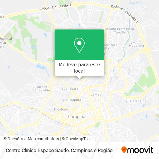 Centro Clínico Espaço Saúde mapa