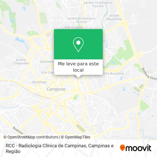 RCC - Radiologia Clínica de Campinas mapa