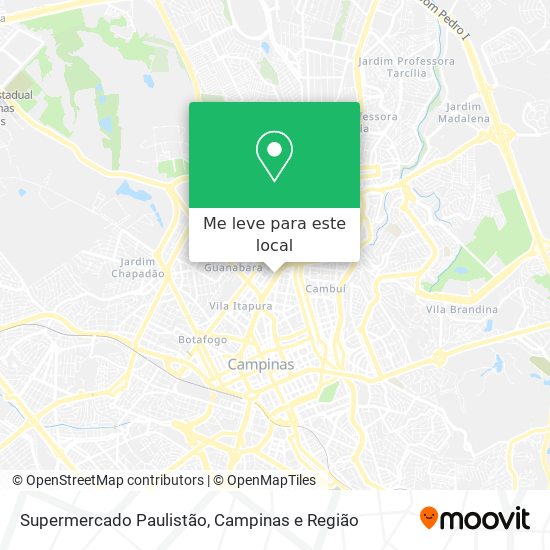 Supermercado Paulistão mapa