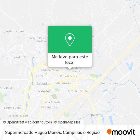 Supermercado Pague Menos mapa