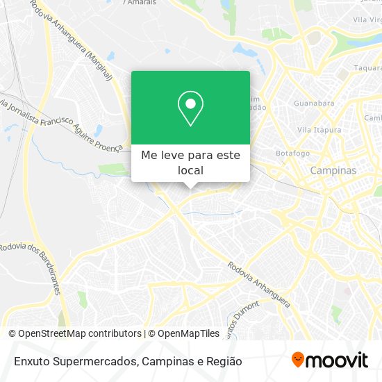 Enxuto Supermercados mapa