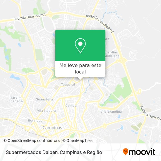 Supermercados Dalben mapa