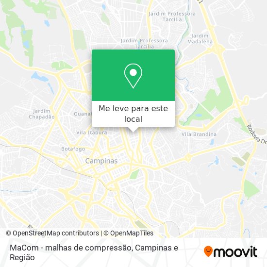 MaCom - malhas de compressão mapa