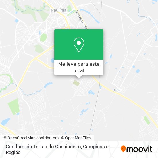 Condomínio Terras do Cancioneiro mapa