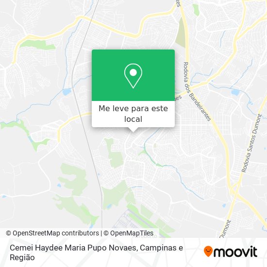 Cemei Haydee Maria Pupo Novaes mapa