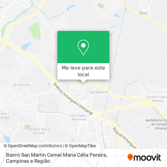 Bairro San Martin Cemei Maria Célia Pereira mapa
