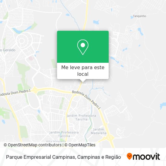 Parque Empresarial Campinas mapa