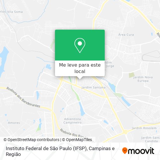 Instituto Federal de São Paulo (IFSP) mapa