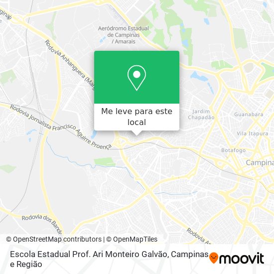 Escola Estadual Prof. Ari Monteiro Galvão mapa