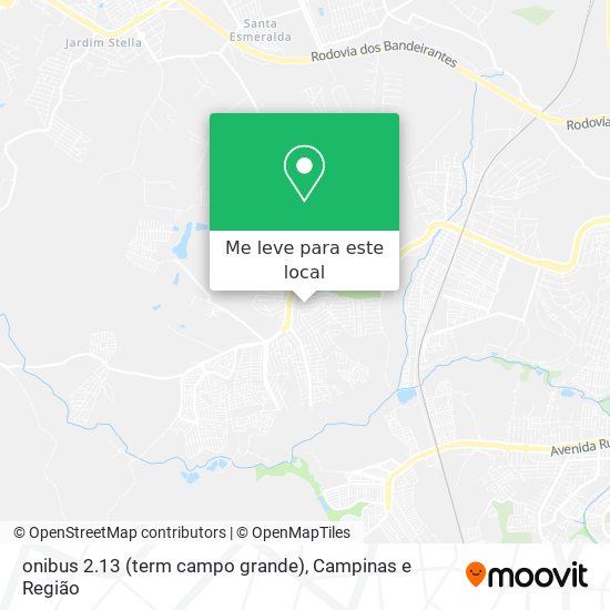 onibus 2.13 (term campo grande) mapa