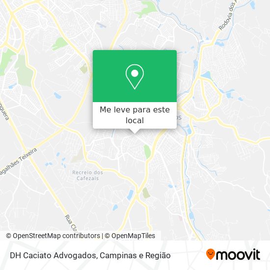 DH Caciato Advogados mapa