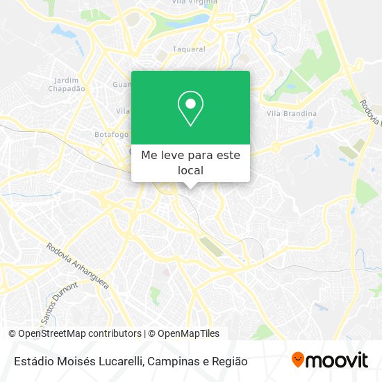 Estádio Moisés Lucarelli mapa